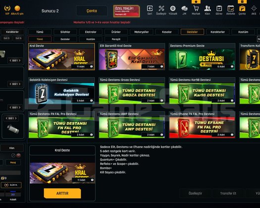 95 Seviye 47K Materyalli Zula Hesabı