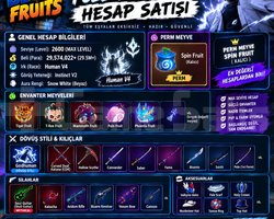 MAX LVL GODHUMAN+CDK HUMANV4 PERMLİ HESP