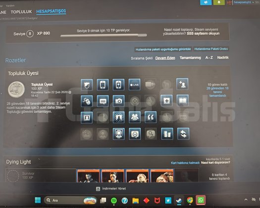 ACİLL SATILIK STEAM HESABI