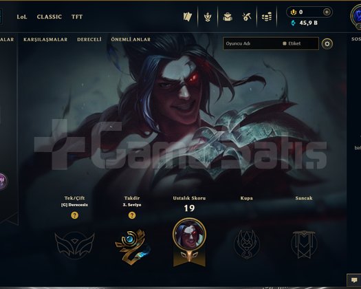 30 LEVEL TR UNRANKED HESAP