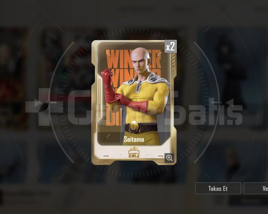 Saitama kartı pubg mobile