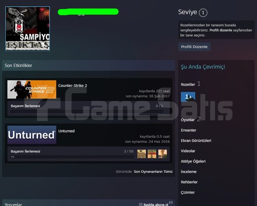 TR HESAP CS2 Prime Yeşil FaktörX2