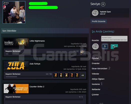 TR HESAP CS2 Prime Yeşil FaktörX3