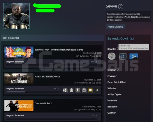 TR HESAP CS2 Prime Yeşil FaktörX4