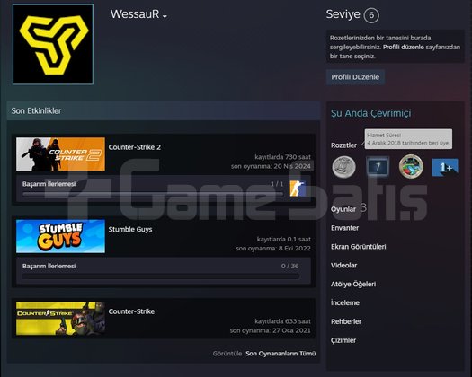 TR HESAP CS2 Prime Yeşil FaktörX6