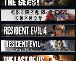Beast +Crimson +Evil 4 +Evil 9 +TLOU1