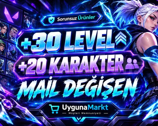 LOL TR +30 LVL +20 KARAKTER UNRANKED