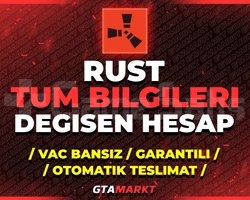 TÜM BİLGİLERİ DEĞİŞEN RUST STEAM HESABI