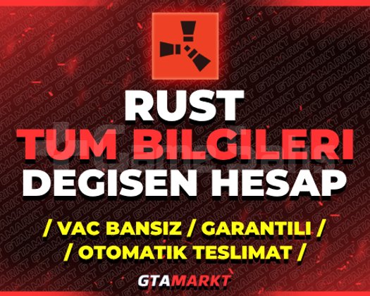 TÜM BİLGİLERİ DEĞİŞEN RUST STEAM HESABI