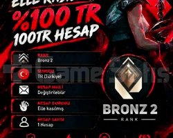 TR + BRONZ 2 + MAİL DEĞİŞEN +DÜŞÜK MMR !