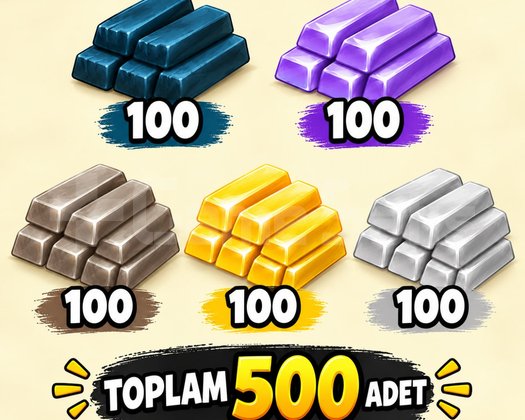 500 adet Karışık Kalıp