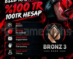 TR + BRONZ 3 + MAİL DEĞİŞEN +DÜŞÜK MMR !