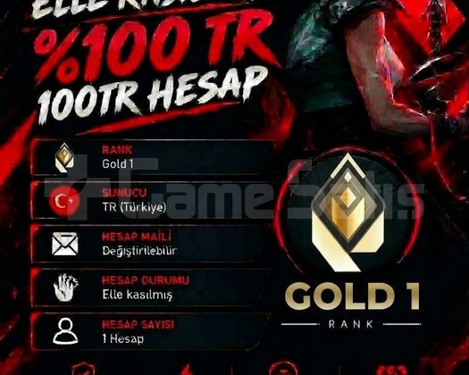 TR + GOLD 1 + MAİL DEĞİŞEN +DÜŞÜK MMR