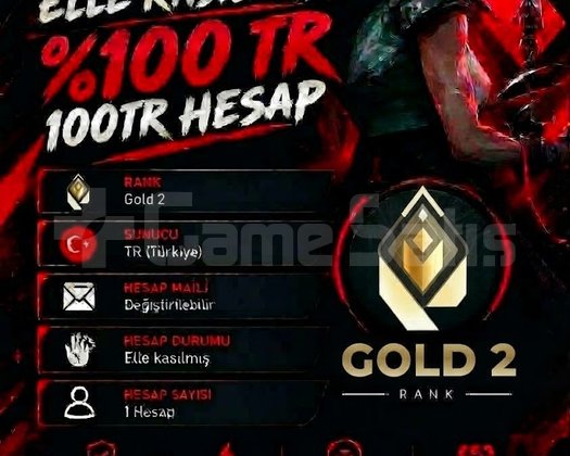 TR + GOLD 2 + MAİL DEĞİŞEN +DÜŞÜK MMR