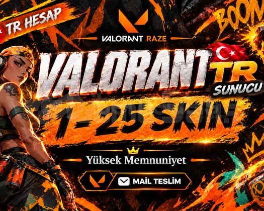 100TR  1-25 Skin Garantili Hesap