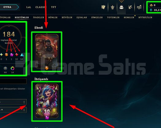 336 LVL + 184 KOSTÜM + 172 HERO + MAİL!