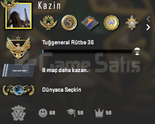 8 MADALYA 36 LEVEL CS