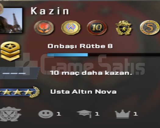 FACEİT+12K OYUN+ 5 MADALYA