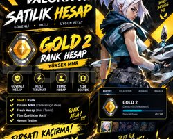 VALORANT GOLD 2 HESAP | YÜKSEK MMR |