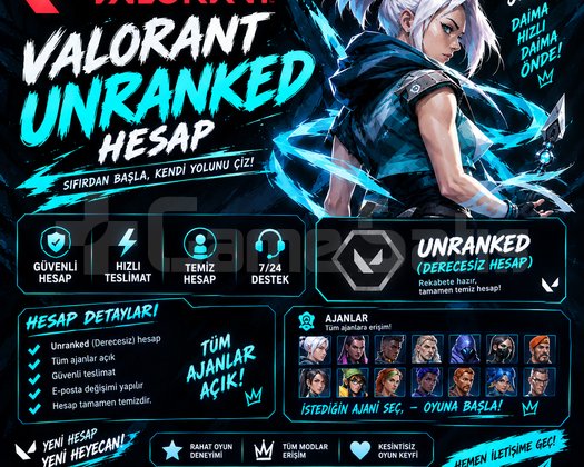 VALORANT UNRANKED HESAP | FRESH HESAP