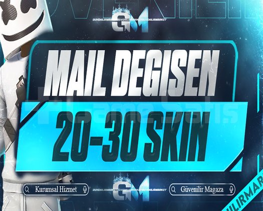 20-30 SKİN FORTNİTE MAİL DEĞİŞEN HESAP
