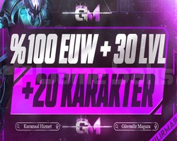 EUW / +30 LVL +20 KARAKTER MAİL DEĞİŞEN