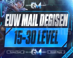EUW / 15-30 LEVEL MAİL DEĞİŞEN VIP+