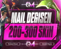 VIP | 200-300 SKİN | MAİL DEĞİŞEN |