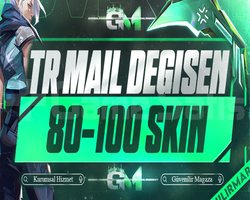TR VIP | 80-100 SKİN | MAİL DEĞİŞEN |