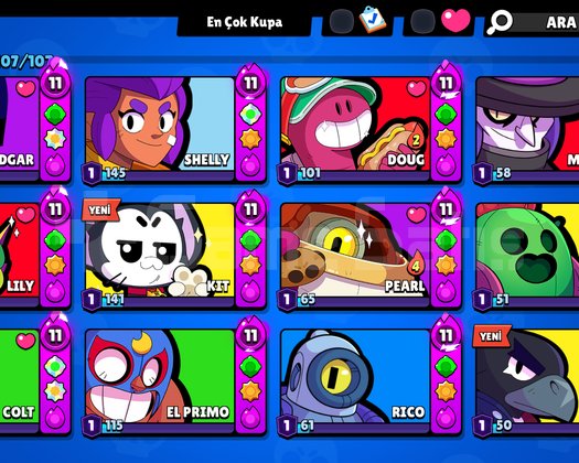 BRAWL STARS RANDOM HESAP | DOLU KADRO &