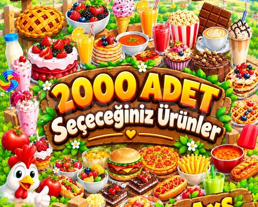 Hayday Seçeceğiniz 2000 Adet Ürünler