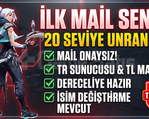 MAİL ONAYSIZ! Valorant Dereceliye Hazır