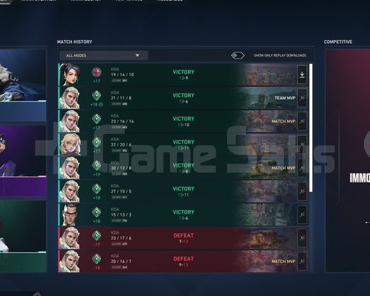 Immortal 1 Hesap