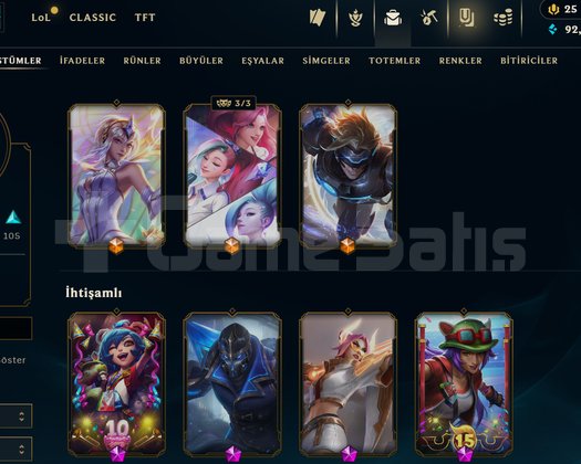 462 LEVEL - 288 KOSTÜM - ALTIN 3 HESAP