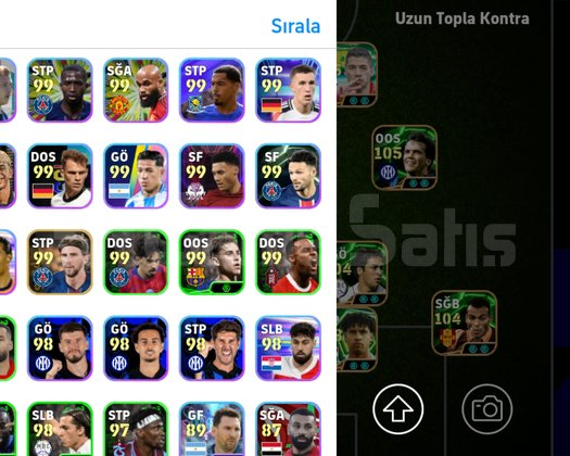 eFootball 3221 Güç | 377 oyuncu.tek bağ