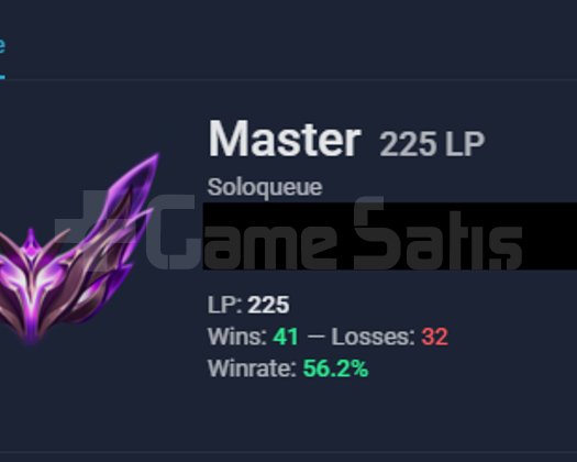 EUW MASTER HANDMADE 56 WR  +225 LP HESAP