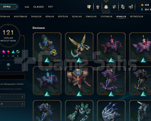 500+SKİN 500+SEVİYE FULL LOL HESABI