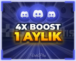DISCORD 4X BOOST | 1 AYLIK + GARANTİ