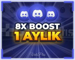 DISCORD 8X BOOST | 1 AYLIK + GARANTİ