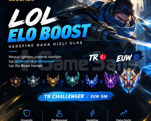 EUW GMDEN ELOBOOST HİZMET