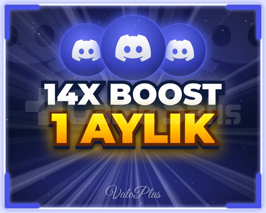DISCORD 14X BOOST | 1 AYLIK + GARANTİ