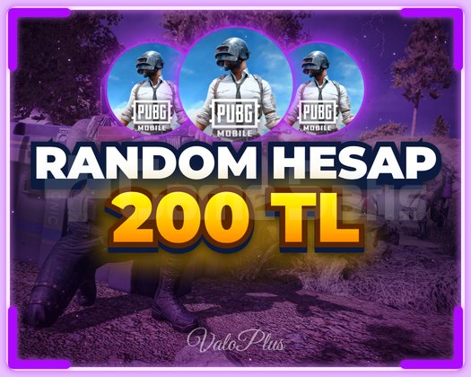 200 TL PUBG RANDOM HESAP | ULTRA VİP