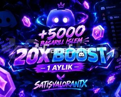 20X BOOST 1 AYLIK - ANLIK TESLİMAT!