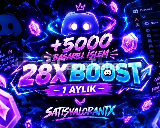 28X BOOST 1 AYLIK - ANLIK TESLİMAT!