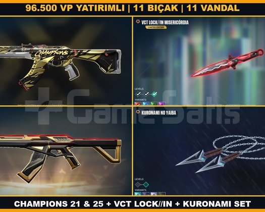 11 BIÇAK 14 VANDAL | CHAMP 21 + LOCK/IN