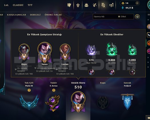 350 lvl plat3 ilk hesabim