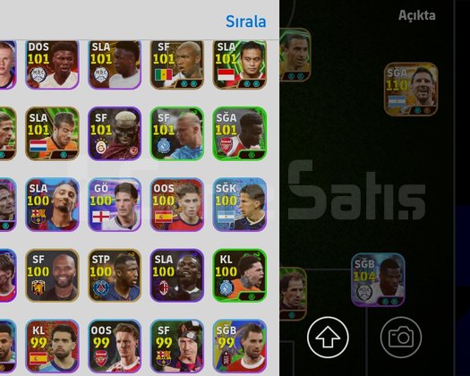 KG3268 6 BOMBACI + 110 MESSİ 108 İBRA