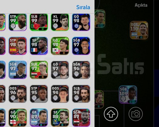 KG3268 6 BOMBACI + 110 MESSİ 108 İBRA