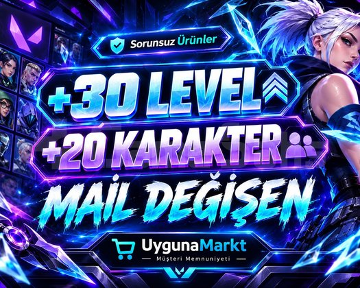 LOL EUW +30 LVL +20 KARAKTER UNRANKED