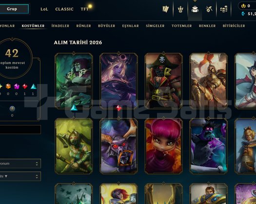 LOL TR UNRANKED 63 SV TERTEMİZ HESAP